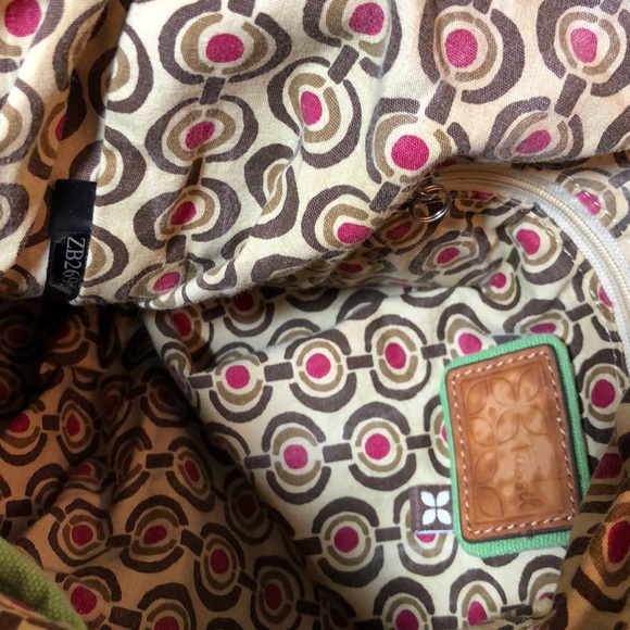 Fossil Floral Canvas Handbag w/ Leather Trim - Picture 4 of 8